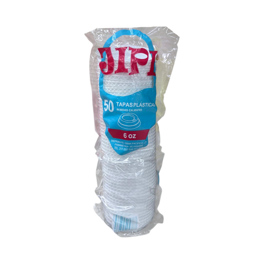 TAPAS PARA BEBIDA CALIENTE JIPI 6OZ 50U