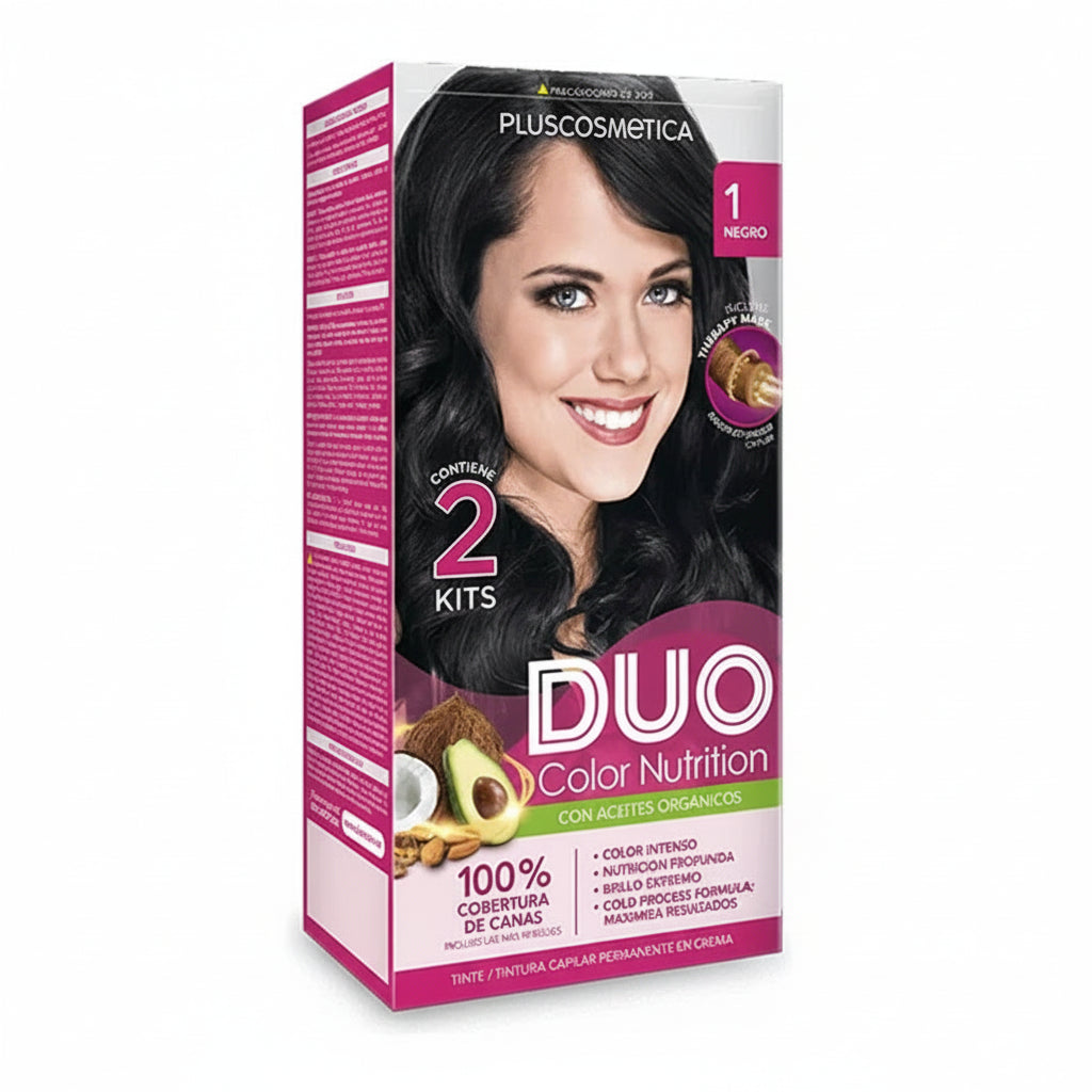 TINTE COLOR NUTRITION NEGRO #1 DUO KIT