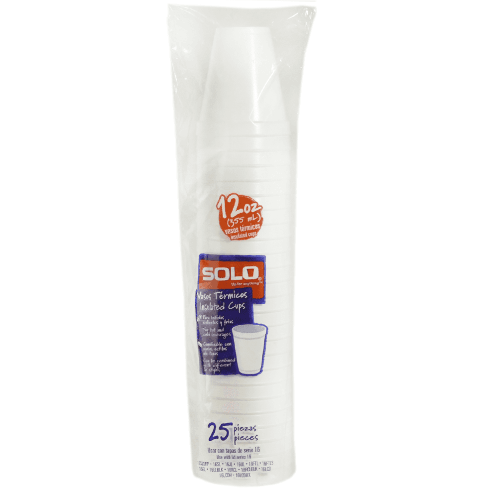 VASO DE FOAM SOLO 25U