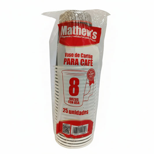 VASO PARA CAFÉ CON ASA MATHEW 25U