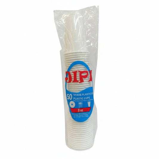 VASOS PLÁSTICOS  DESECHABLE JIPI 8OZ