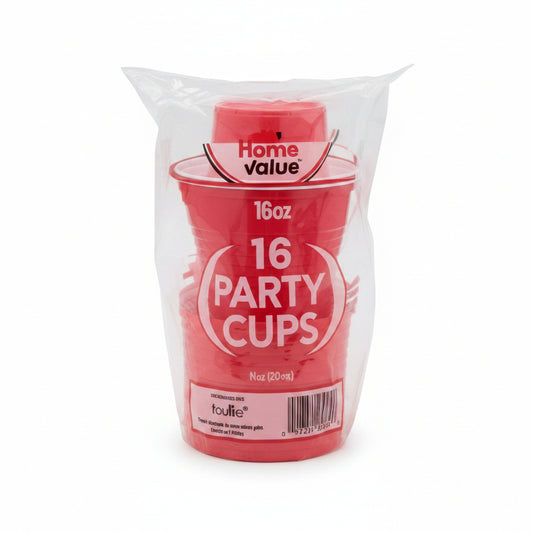 VASOS PLÁSTICOS  ROJOS 16OZ