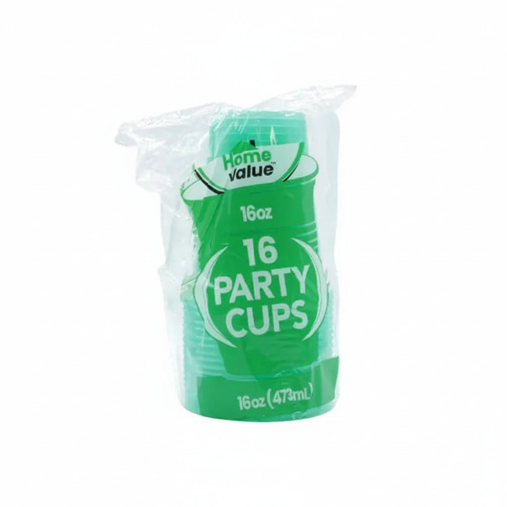 VASOS PLÁSTICOS VERDE 16OZ