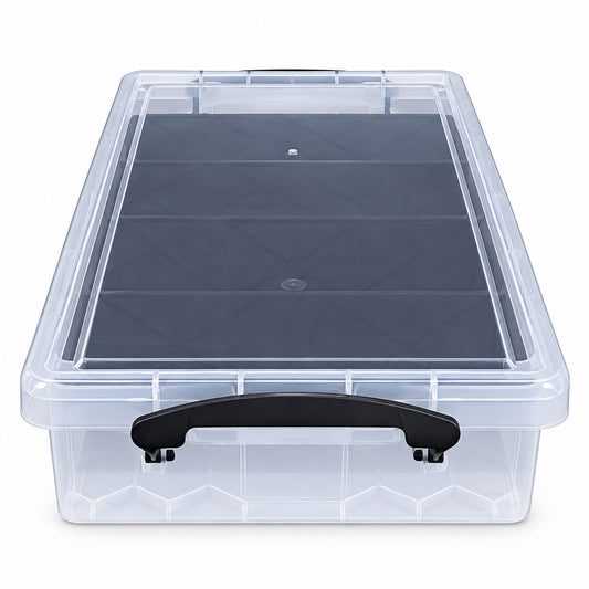 CAJA CON TAPA Y SEIS COMPARTIMIENTOS