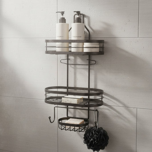 ORGANIZADOR DE BAÑO COLGANTE 2 NIVELES MINIMALISTA