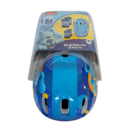 SET DE CASCO CON RODILLERAS BLUE'S CLUES