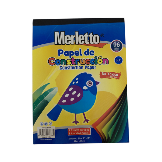 PAPEL DE CONSTRUCCION 96HOJAS