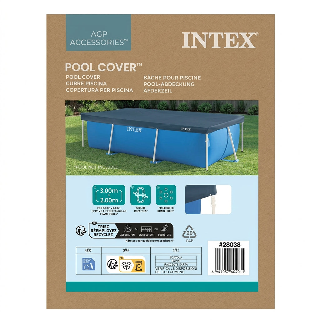 COVERTOR DE PISCINA INTEX 3M X 2M