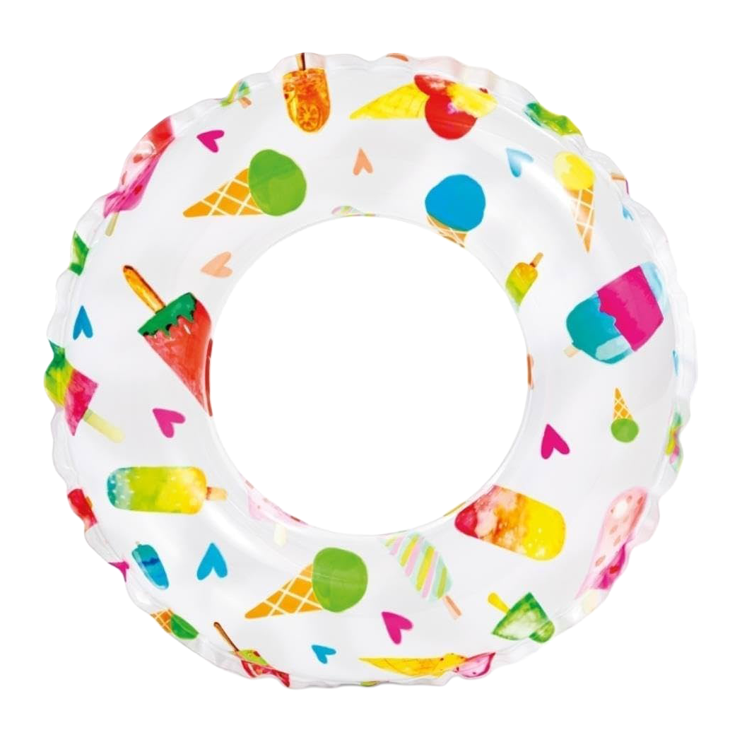 FLOTADOR DE LLANTA DISEÑO DE PALETAS INTEX 61CM