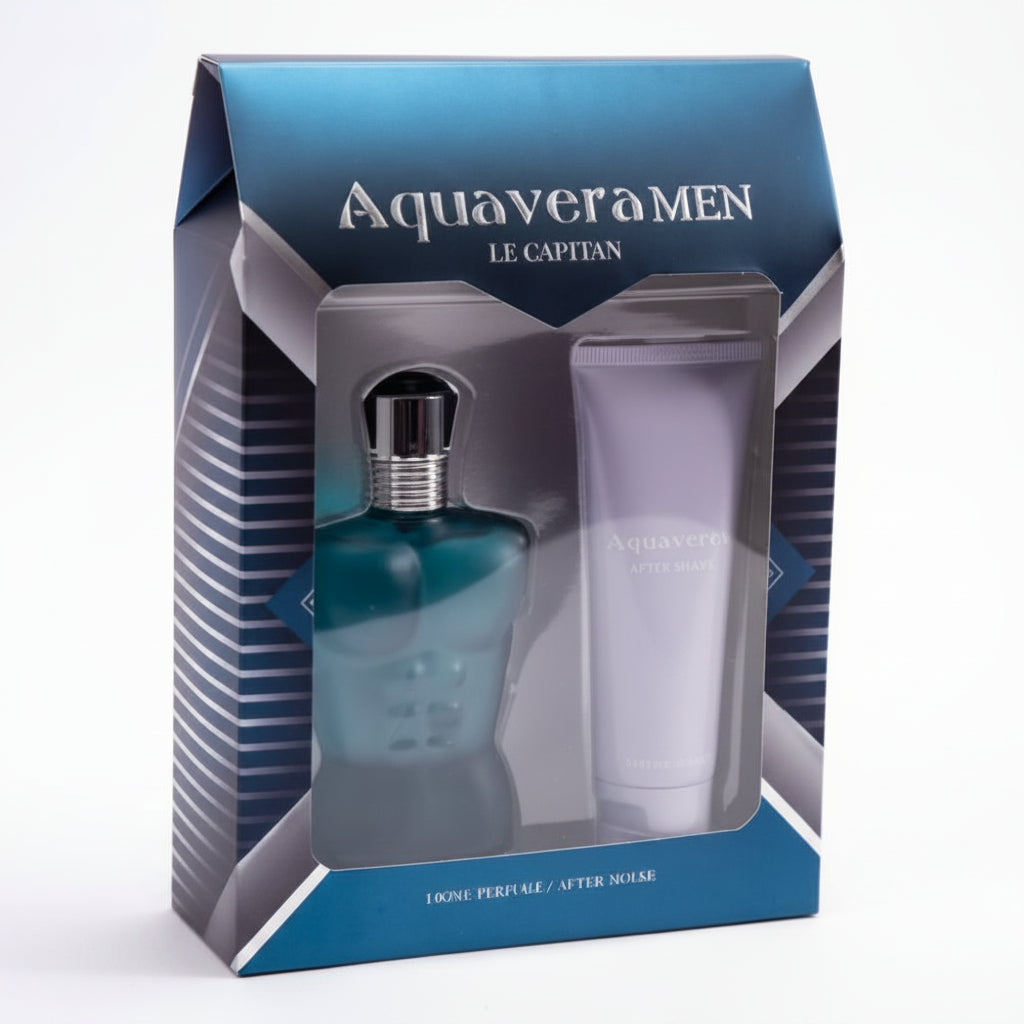 SET DE PERFUME/CREMA LE CAPITAN AQUAVERA 100ML