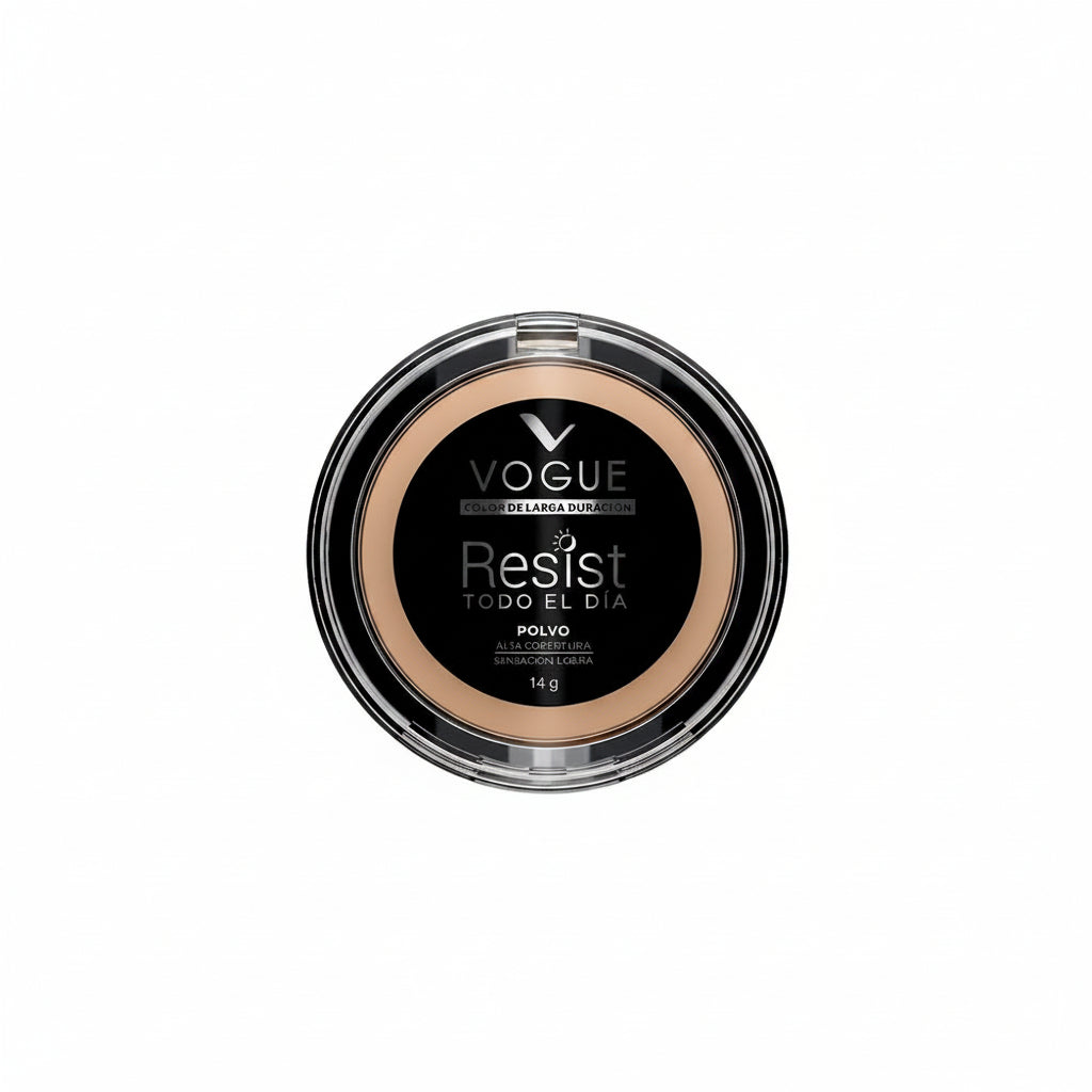 POLVO COMPACTO RESIST TONO NATURAL VOGUE 14GR