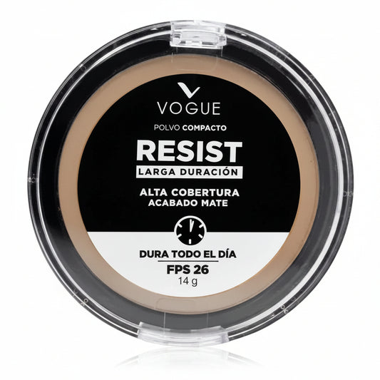 POLVO COMPACTO RESIST TONO GLAMOUR VOGUE 14GR
