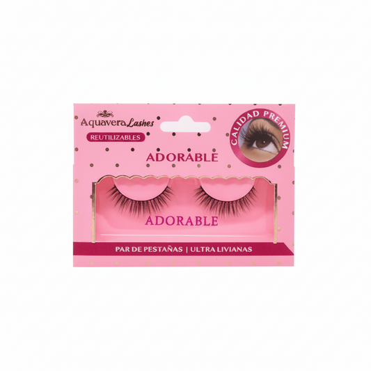 PESTAÑAS POSTIZAS MODELO ADORABLE AQUAVERA