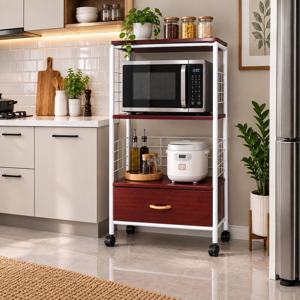 MUEBLE PARA MICROONDAS CON GAVETERO