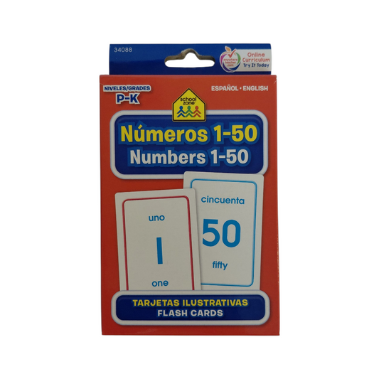 TARJETAS ILUSTRATIVAS NUMEROS DEL 1-50