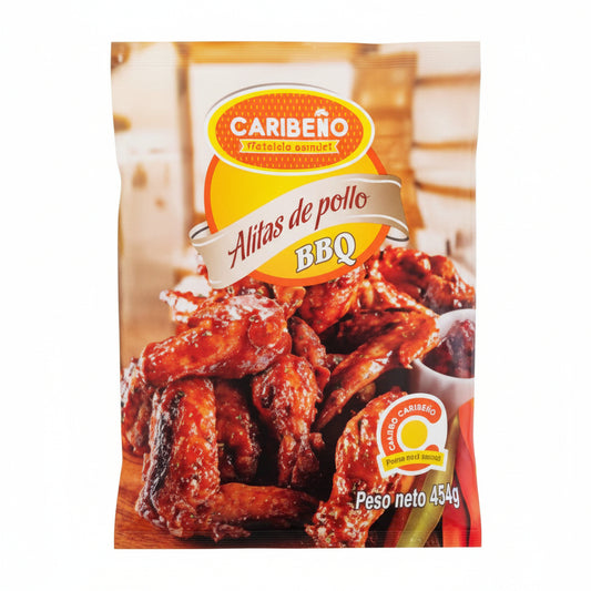 ALITAS PICANTES CONGELADAS POLLO CARIBENO 454GR