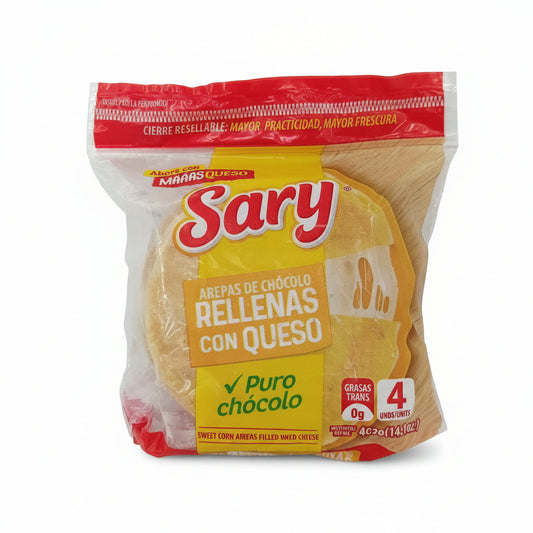 AREPA DE CHOCOLO RELLENAS DE QUESO 400GR