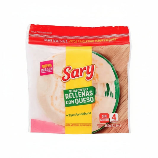 AREPA DE YUCA RELLENA DE QUESO SARY 350GR