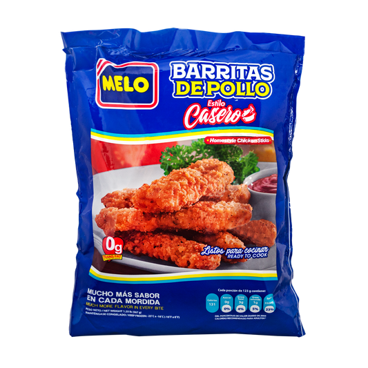 BARRITAS DE POLLO EST CASERO MELO 567GR