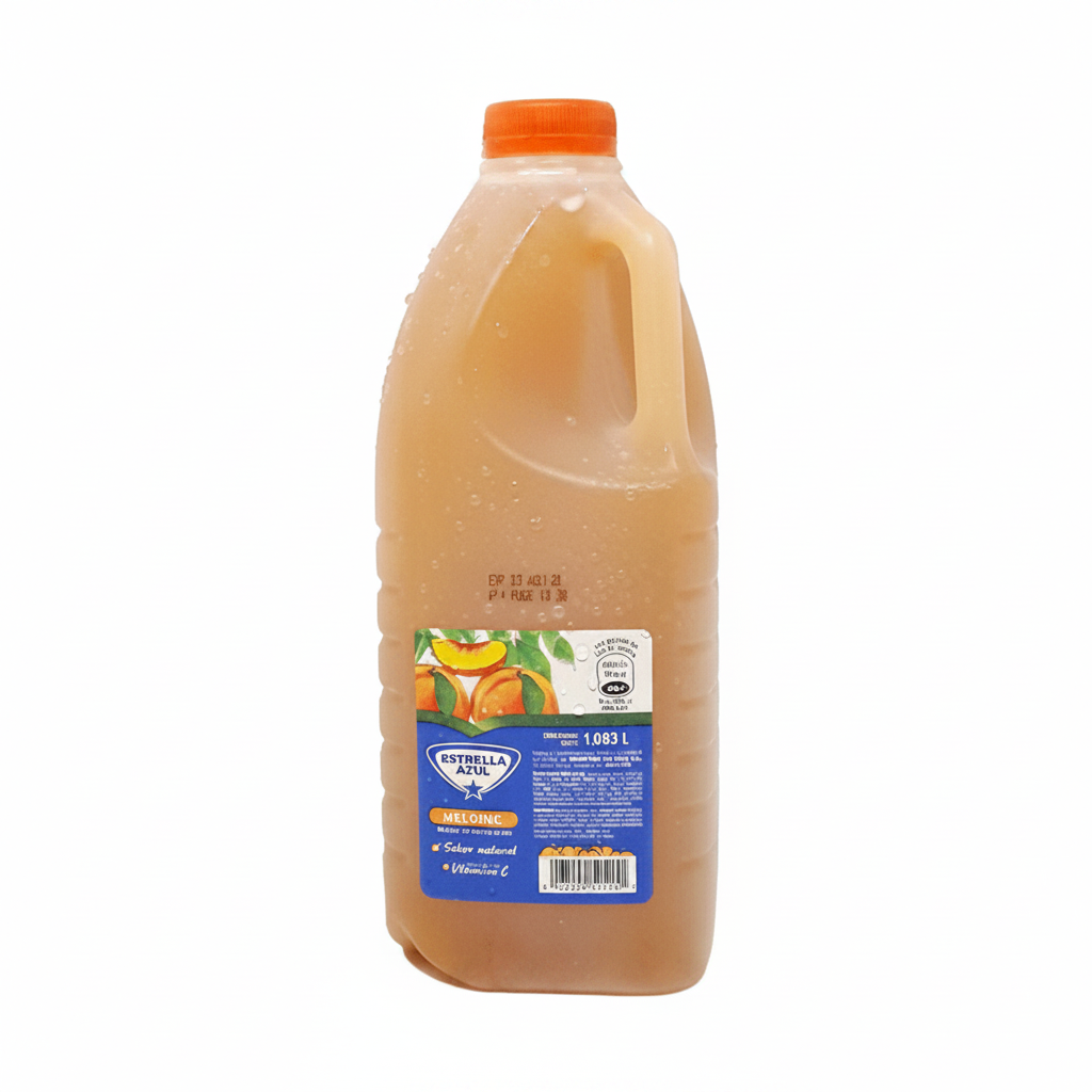 BEBIDA DE MELOCOTON ESTRELLA AZUL 1/2GL