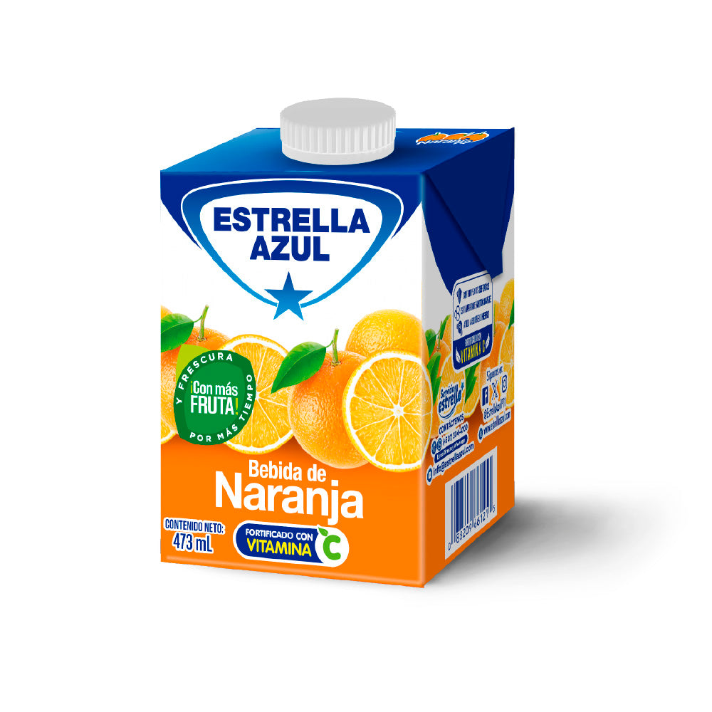 BEBIDA DE NARANJA ESTRELLA AZUL 473ML
