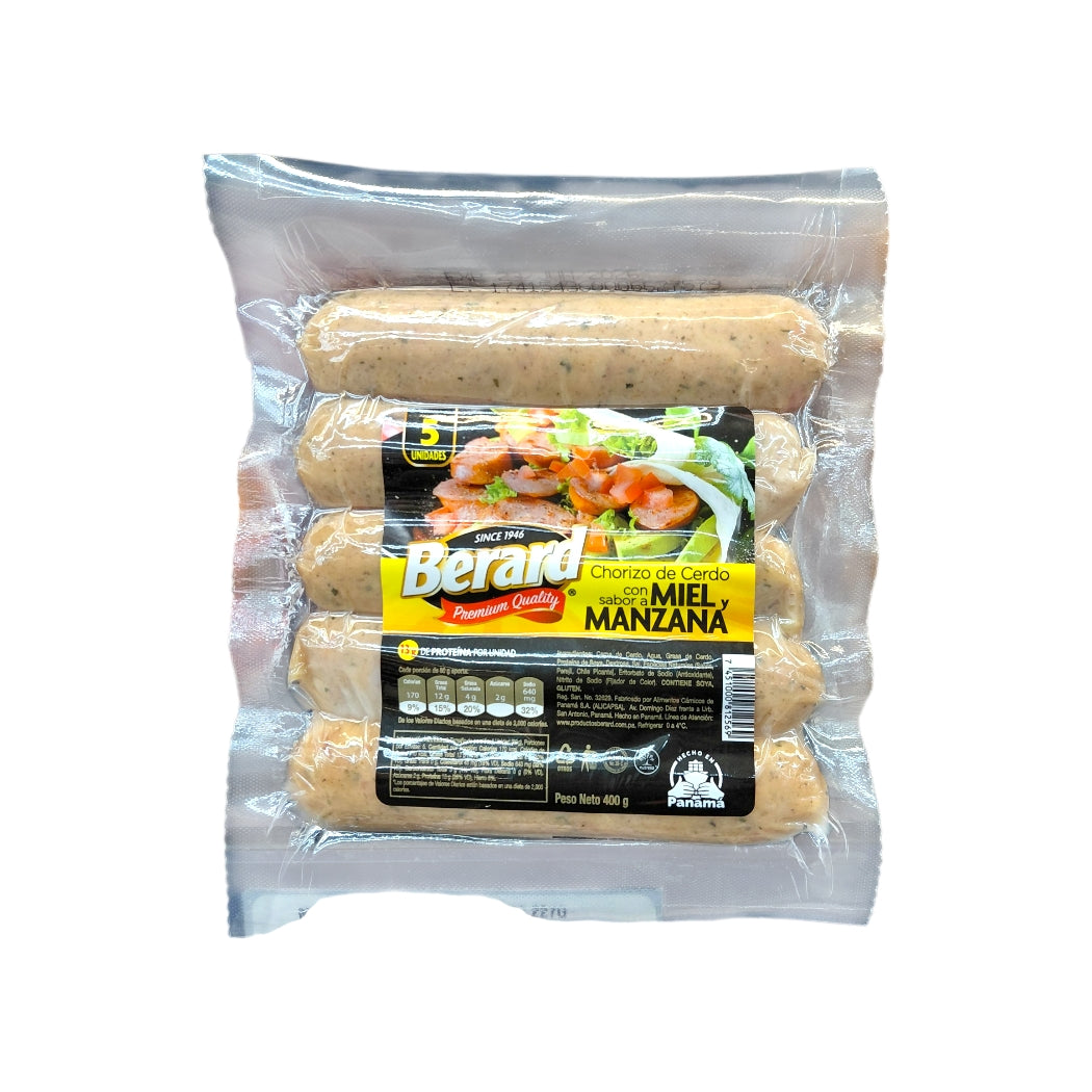 CHORIZO MIEL Y MANZANA BERARD 400GR