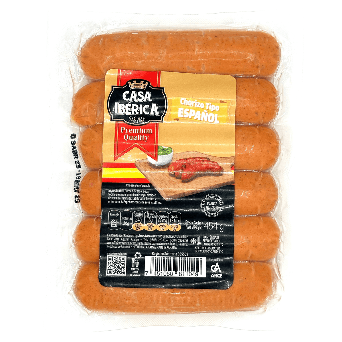 CHORIZO TIPO ESPANOL CASA IBERICA 454G
