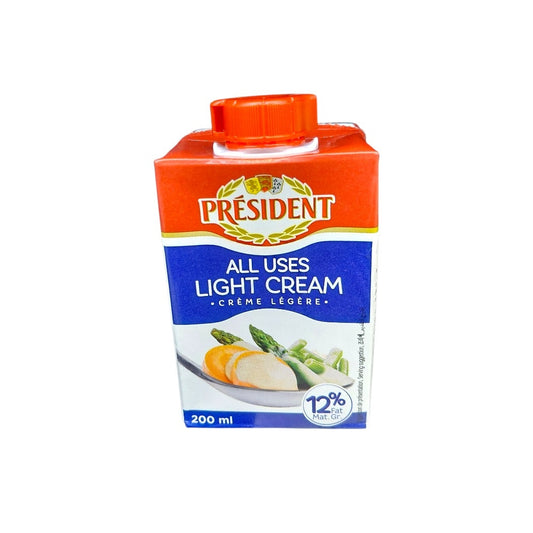 CREMA DE LECHE LIGHT UHT PRESIDENT 200ML