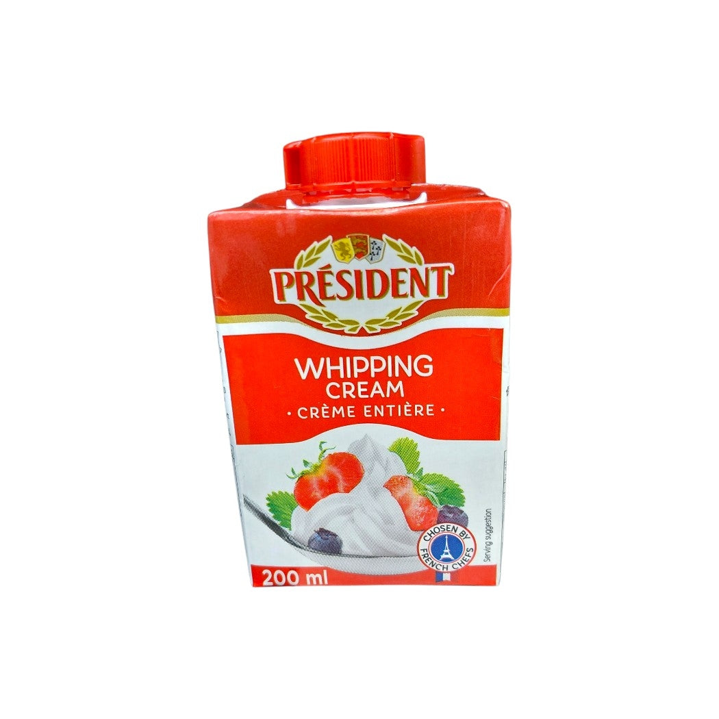 CREMA DE LECHE UHT PRESIDENT 200ML