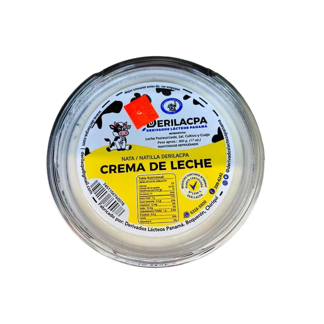 CREMA LECHE DERILACPA 500GR