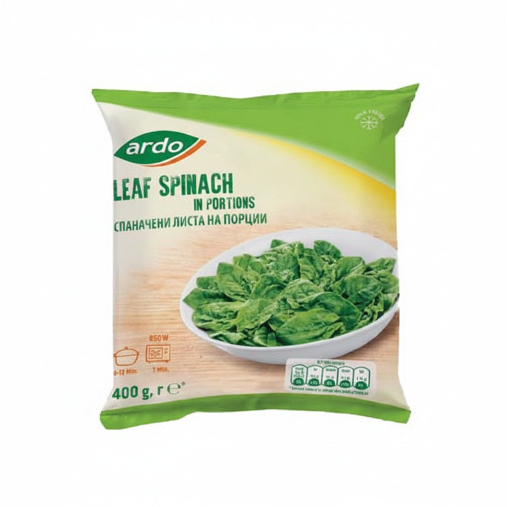 ESPINACA HOJAS PORCIONES ARDO 400GR