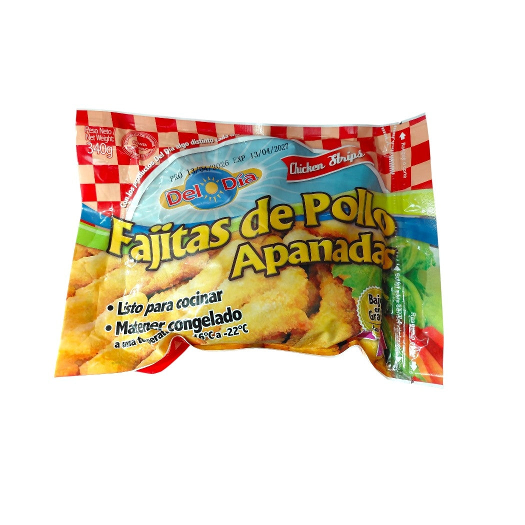 FAJITA DE POLLO APANADAS DEL DIA 340GR