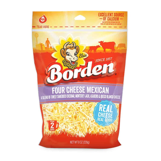 FOUR CHEESE MEXICAN RAYADO 8OZ