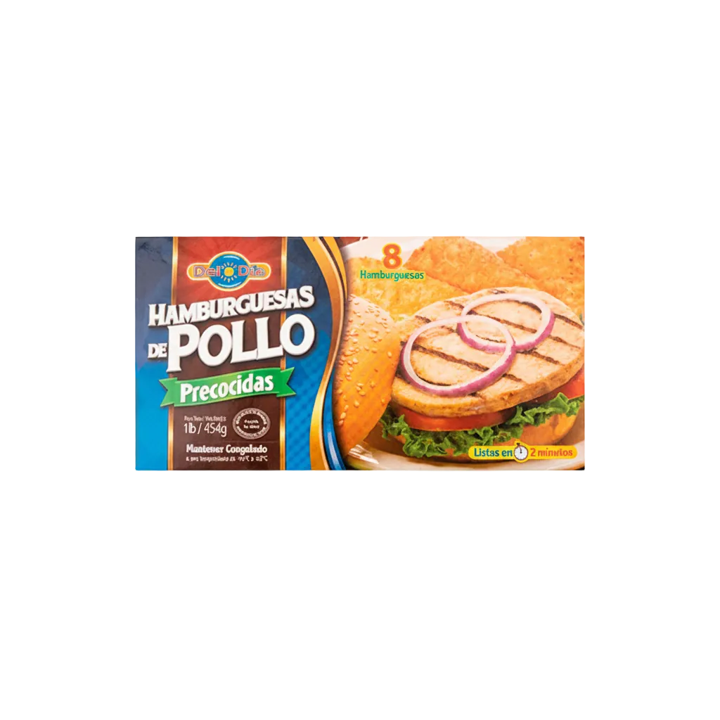 HAMBURGUESA DE POLLO DEL DIA 1LB