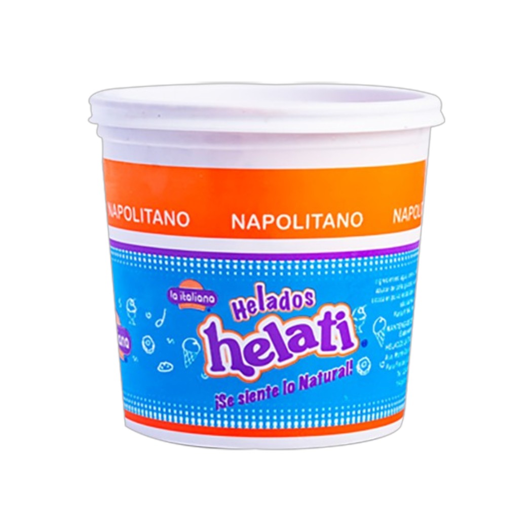 HELADO DE NAPOLITANO EN ENVASE 1.4GL