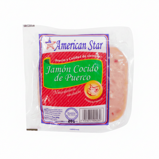 JAMON COCIDO 4X4 AMERICAN STAR 8 ONZ.