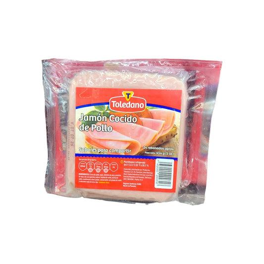 JAMON COCIDO DE POLLO TOLEDANO 454G