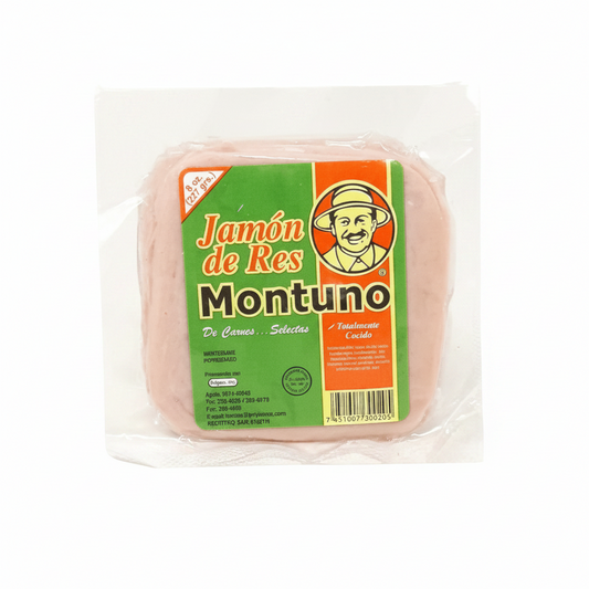 JAMON DE RES REBANADO EL MONTUNO 8OZ