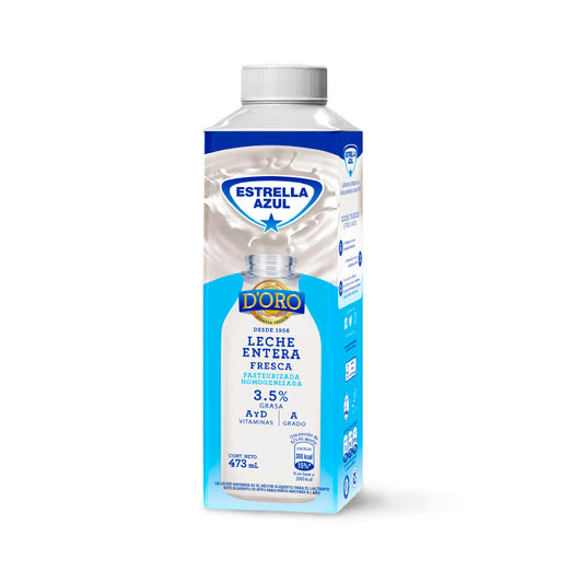 LECHE ENTERA DE ORO 473ML
