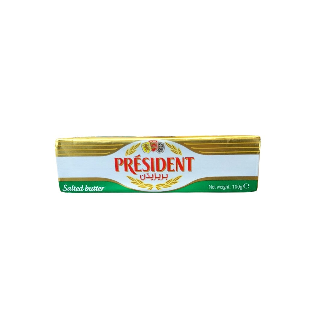 MANTEQUILLA BARRA CON SAL PRESIDENT 100GR