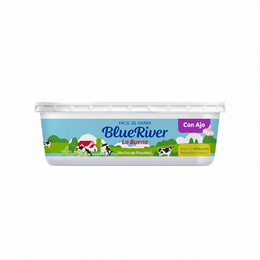 MANTEQUILLA CON AJO BLUE RIVER 200GR
