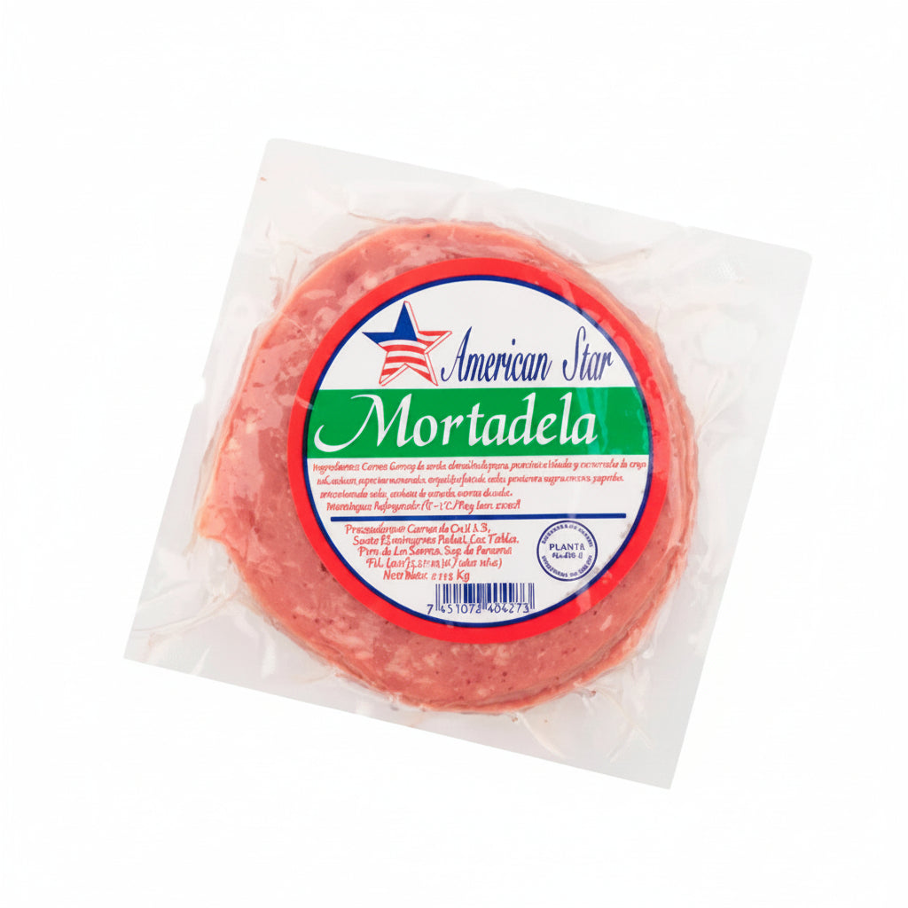 MORTADELA DE RES AMERICAN STAR 6OZ PAQ.