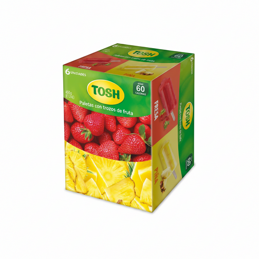 6PACK PALETA FRUTA TOSH SURTIDO 75GR