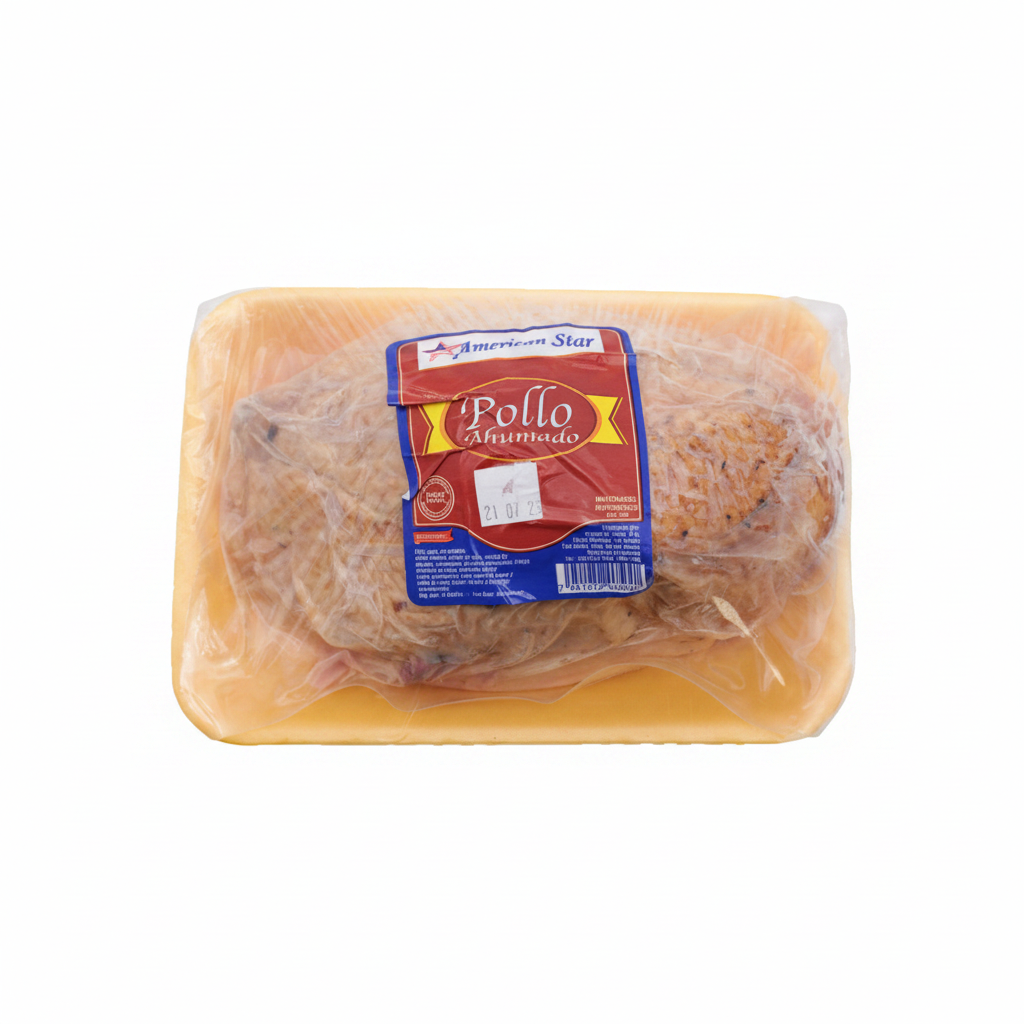 POLLO AHUMADO 1 2 BANDE AMER STAR 750G