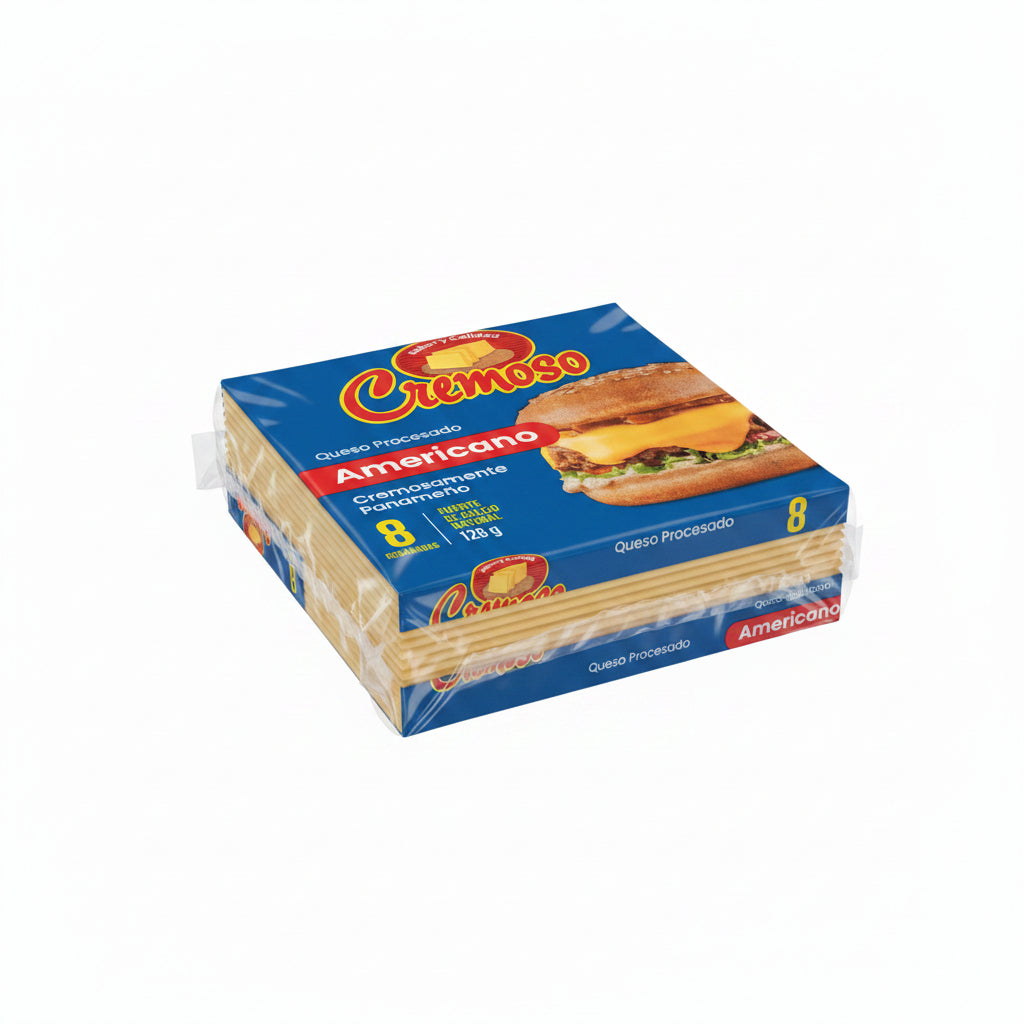 QUESO AMARILLO CREMOSO 8REB 128GR