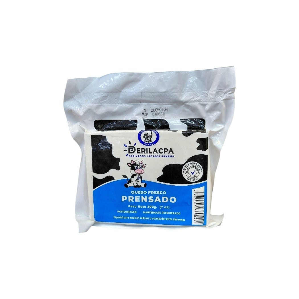 QUESO BLANCO FRESCO PRENSADO DERILACPA