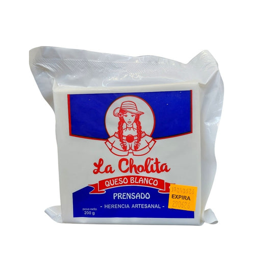 QUESO BLANCO PRENSADO LA CHOLITA 200GR