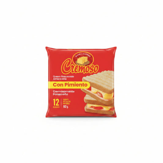 QUESO CON PIMIENTO CREMOSO 12REB 192GR