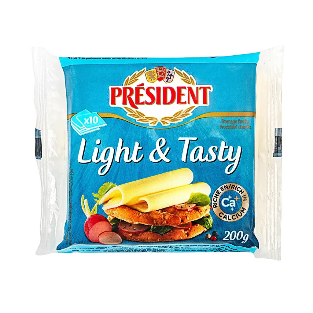 QUESO LONCHAS LIGHT PRESIDENT 200GR