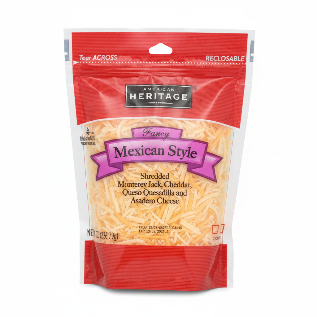 QUESO MEXICAN RALLADO HERITAGE 8OZ